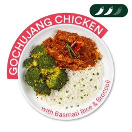 Gochujang Chicken with Basmati Rice and Broccoli