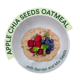 Apple And Chia Seeds Oatmeal 