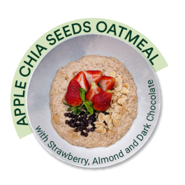 Apple And Chia Seeds Oatmeal 
