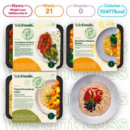 Weight Loss 1500 kcal (3 meals) Set A-NO BEEF