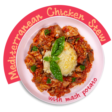 Mediterranean Chicken Stew w/ Mash Potato 