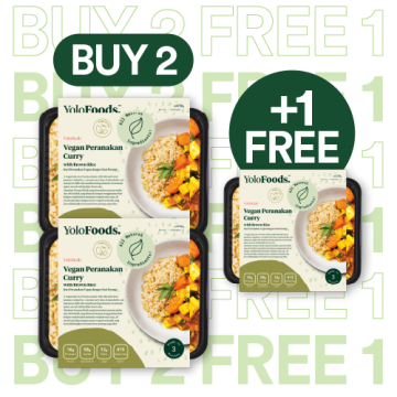 [B2F1 Promo] Vegan Peranakan Curry W/ Brown Rice And Curry Roasted Cauliflower - REG