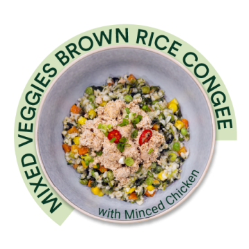 Mix Veggies Brown Rice Congee