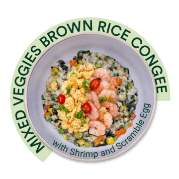 Mix Veggies Brown Rice Congee