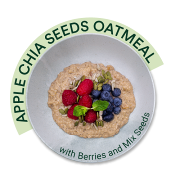 Apple And Chia Seeds Oatmeal
